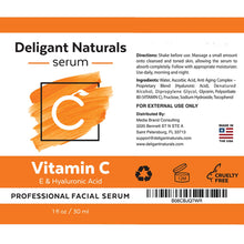 Load image into Gallery viewer, Deligant Naturals Vitamin C Serum
